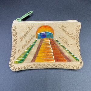 Pyramid Of Kukulcan Chichen Itza Marida Yucatan Handcrafted Coin Wallet